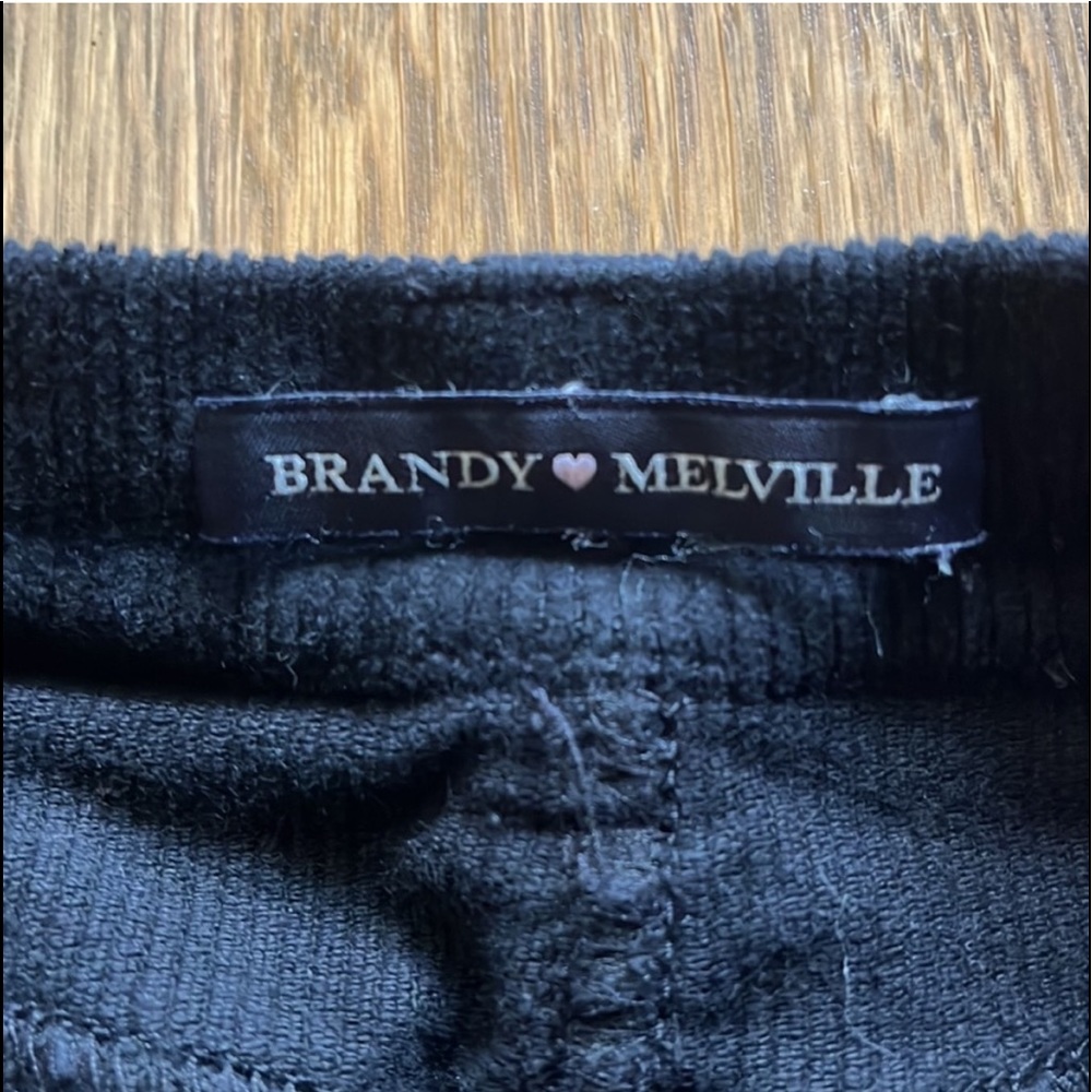 Brandy Melville Juliette Black Corduroy Mini Skirt - Picture 5 of 5